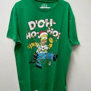 Simpsons Homer Simpson Christmas Tee Size L